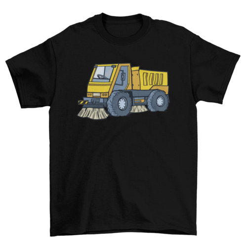 Street Sweeper Truck T-shirt Design