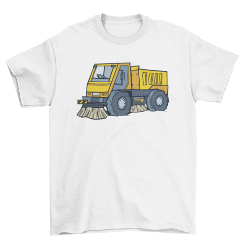 Street Sweeper Truck T-shirt Design