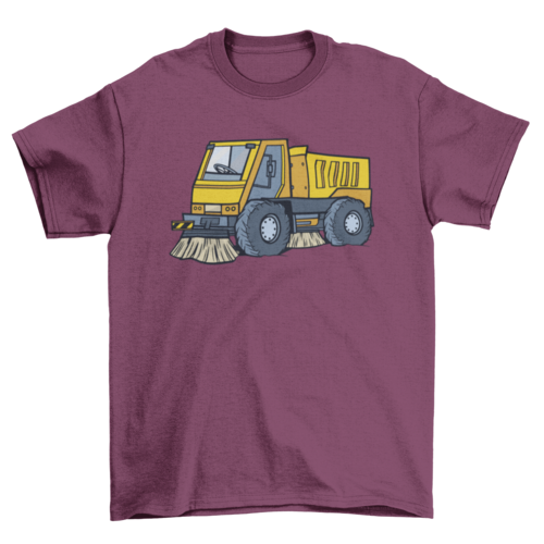 Street Sweeper Truck T-shirt Design