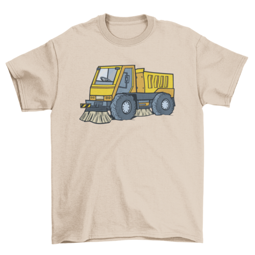 Street Sweeper Truck T-shirt Design