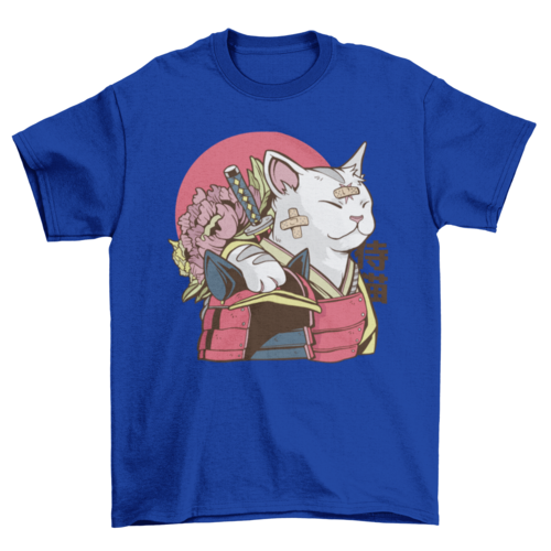Cat samurai t-shirt