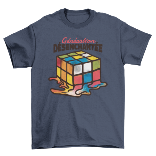 Melted rubik cube t-shirt