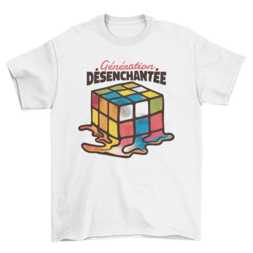 Melted rubik cube t-shirt