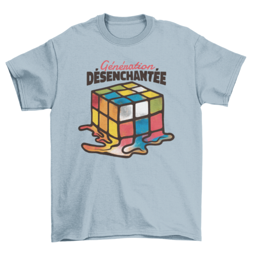 Melted rubik cube t-shirt