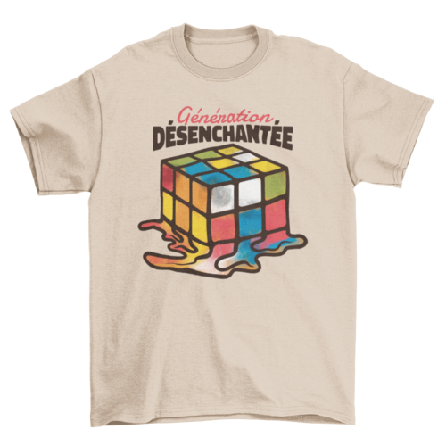 Melted rubik cube t-shirt