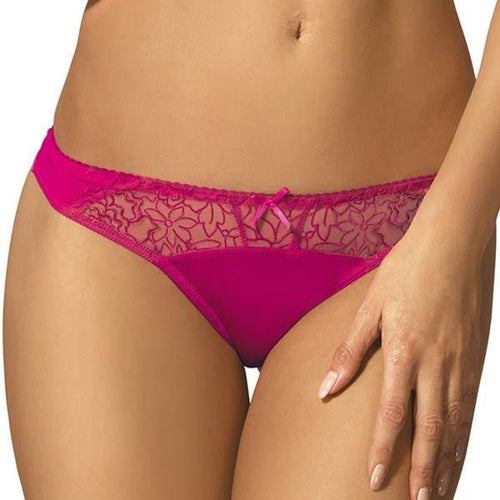 Semi Sheer Low Rise Bikini Panty Gorteks Pamela White