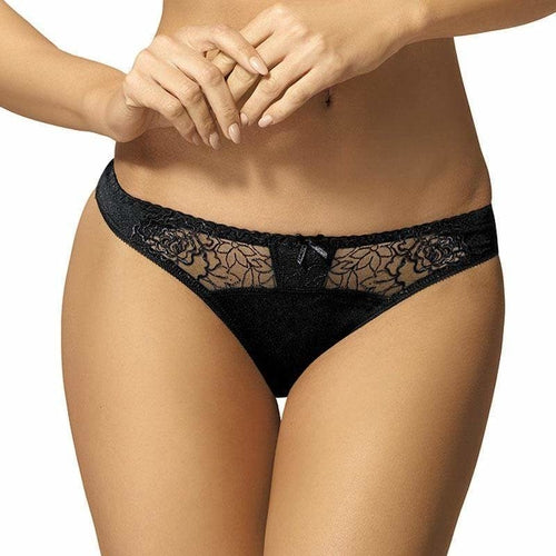 Semi Sheer Low Rise Bikini Panty Gorteks Pamela White