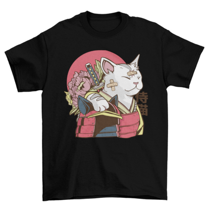 Cat samurai t-shirt