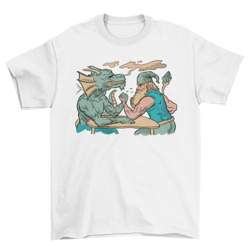 Dragon and wizard t-shirt