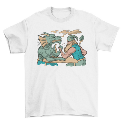 Dragon and wizard t-shirt