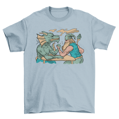 Dragon and wizard t-shirt