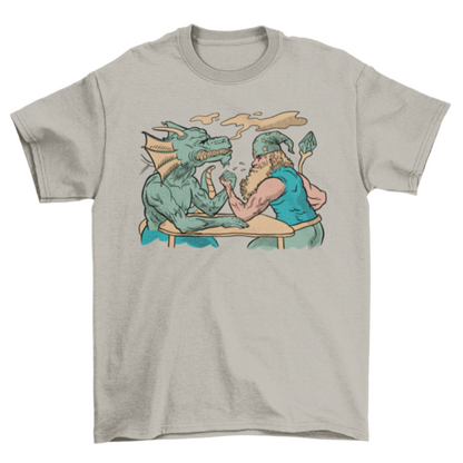 Dragon and wizard t-shirt