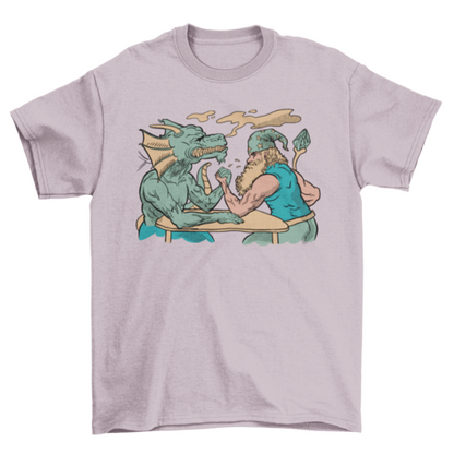 Dragon and wizard t-shirt