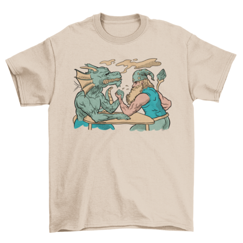 Dragon and wizard t-shirt