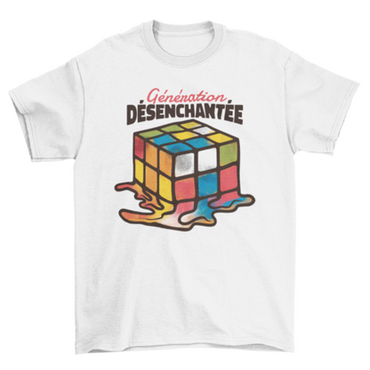Melted rubik cube t-shirt